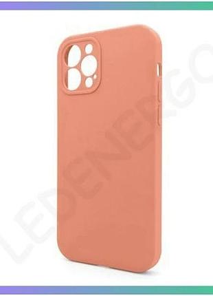 Чехол full silicone case для apple iphone 12 pro оранжевый с закрытой камерой без логотипа sku_2710000 sku_stcom_2710000255512