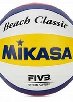 М'яч для пляжного волейболу mikasa beach classic bv552c-wybr білий