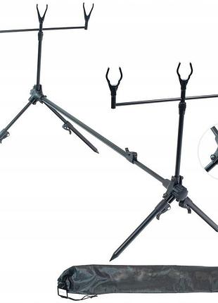 Чорна карпова позиція neco стійка на 3 вудилища rod pod + вилки