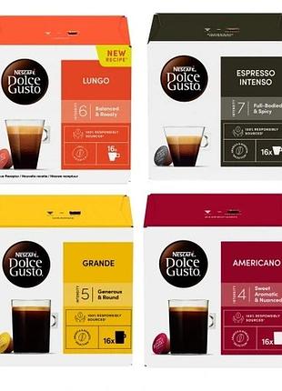 Набір кави у капсулах nescafe dolce gusto 16 капсул x4