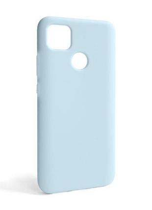 Чохол силіконовий для xiaomi redmi 9c блакитний накладка для смартфона захисний чохол без логотипу sku_stcom_2710000242642