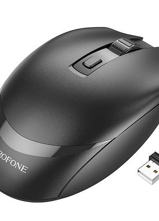 Маніпулятор миша borofone platinum. business wireless mouse black ( )