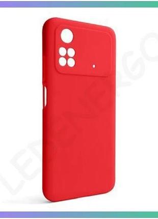 Силиконовый чехол для xiaomi poco m4 pro 5g красный накладка для телефона без логотипа sku_27100002412 sku_stcom_2710000241294