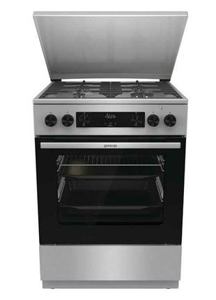 Плити кухонні gorenje gks6c71xf нержавіюча сталь