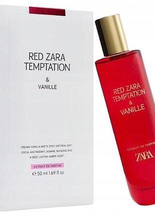 Парфуми zara red temptation vanille extrait de perfum 50ml оригінальні