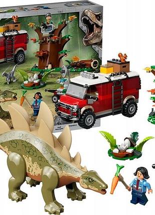 Lego jurassic world 76965 динамічне відкриття стегозавра набір блоків +6