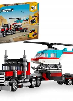 Конструктор lego creator 3в1 вантажівка цистерна автомобіль літак вертоліт набір 31146