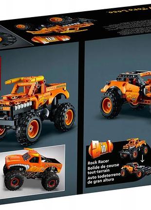 Lego technic 42135 монстр джем eltoro 2в1 двигун pull&back вантажівка 5
