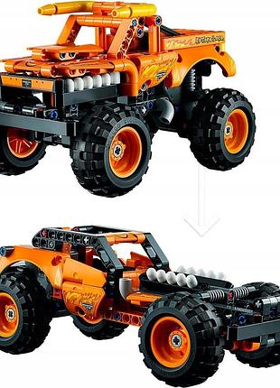 Lego technic 42135 монстр джем eltoro 2в1 двигун pull&back вантажівка 7