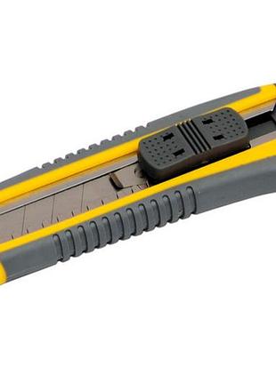 Нож mastertool 18 мм автозамок + 3 лезвия (17-0183)