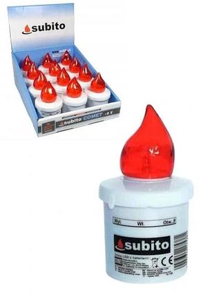 12 штук набір свічок з led запальничок subito 10,5 см