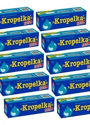 Набір з 10 штук краплинка універсальний гель-клей 3г тюбик пластику пластмаси швидкий