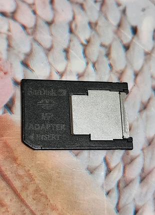 Адаптер m2->memorystick sandisk переходник сандиск м2 memory stick pro duo мемористик