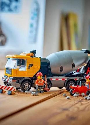 Конструктор lego city бетономешалка 7