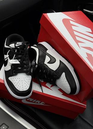 Nike dunk low white black premium 2