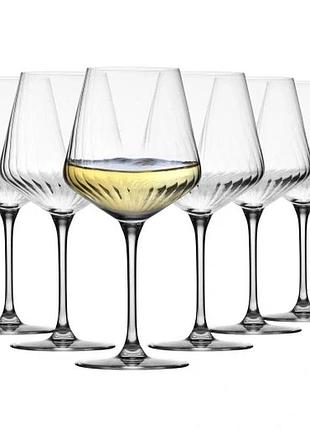 Бокали для білого вина chardonnay krosno avant-garde lumi aperol 6шт