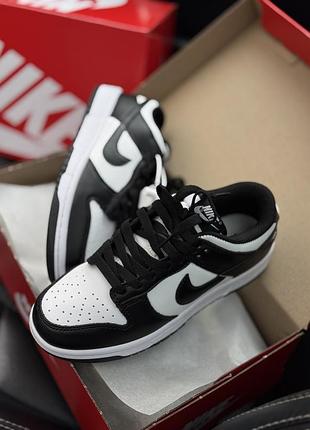 Nike dunk low white black premium 4