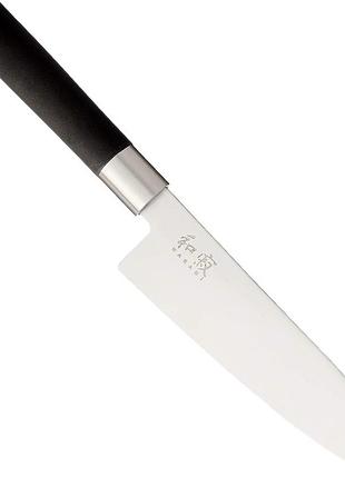 Kai europe wasabi black ніж кухонний santoku чорний/сталевий 16,5 см