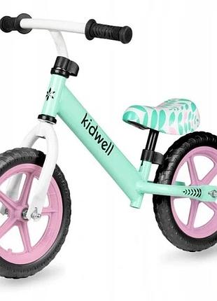 Біговий велосипед kidwell rebel з колесами 12'' м'ятного кольору