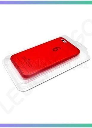 Силіконовий чохол для apple iphone 6 6s червоний накладка для смартфона прозорий захисний чохол sku_27 sku_stcom_2710000130284