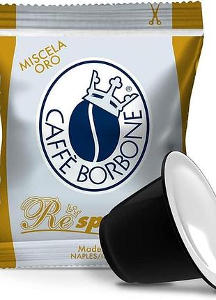 Caffè borbone respresso золота суміш 100 капсул для кави сумісні з домашніми кавомашинами nespresso*