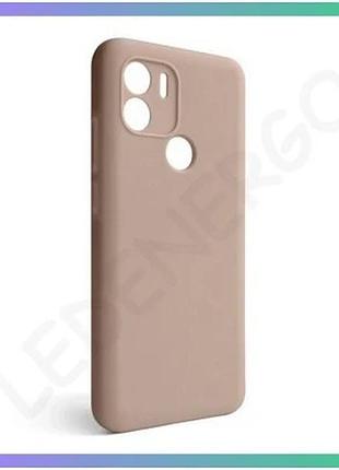 Чехол силиконовый для xiaomi redmi a1 plus бежевый накладка для смартфона без логотипа закрытая камера sku_stcom_2710000265917