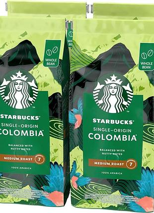 Starbucks single-origin colombia середнє обсмаження кава в зернах 450г (4 шт у наборі)