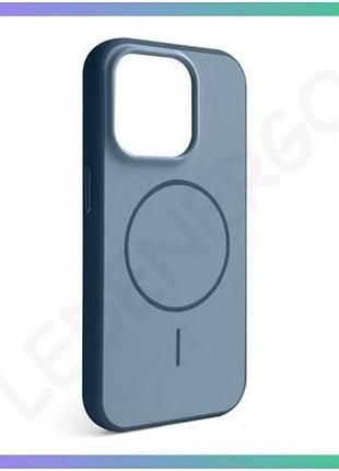 Чехол soft matte magsafe для apple iphone 16 pro матовий з металевими кнопками синій для смартфона з в sku_stcom_2710000345282