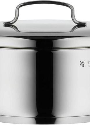 Wmf mini каструля для варіння та смаження з кришкою індукція 16 см 1,5 л полірована нержавіюча сталь cromargan для малих порцій