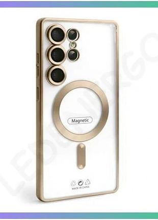 Чехол magsafe для samsung galaxy s26 ultra золотой матовый с закрытой камерой и низом sku_271000034495 sku_stcom_2710000344957