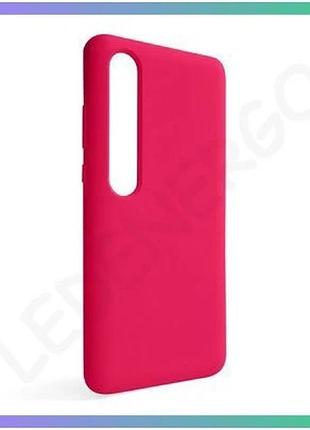 Силіконовий чохол для xiaomi mi 10 рожевий накладка для смартфона без логотипу з відкритою камерою sku sku_stcom_2710000251668