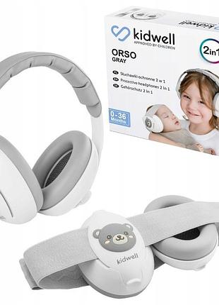 Набір з 2 штук навушники захисні шумопоглинаючі для дітей orso gray kidwell 0 +