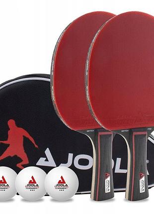 Набір для настільного тенісу joola set duo pro ракетки чохол м'ячі