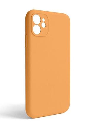 Чехол силиконовый для apple iphone 11 papaya закрытая камера без логотипа оранжевый чехол-накладка sku_stcom_2710000253822