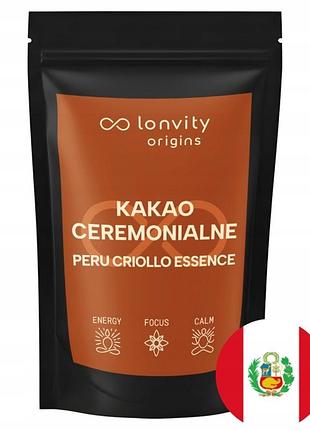 100% чистий церемоніальний какао peru criollo essence 250г оксамитний смак