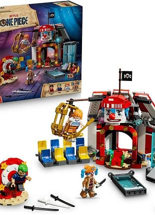 Lego one piece цирковий намет клоуна баггі іграшка з 4 мініфігурками плакати wanted набір для дітей від 8 років 75637