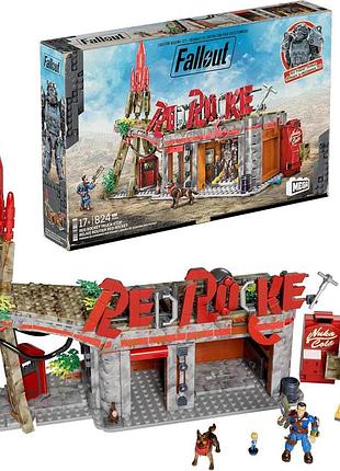 Mega fallout конструктор станція red rocket (824 елементи) 2 фігурки з різними позами та аксесуари подарунковий набір для