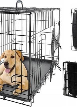 Клітка для собаки kennelowa велика складна металева транспортер 107x69x76 xxl