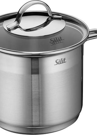 Silit achat глечик для молока зі скляною кришкою сріблястий 14 см 1,7 л