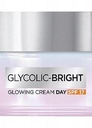 Крем для обличчя l'oréal glycolic 17 spf від пігментації денний 50 мл