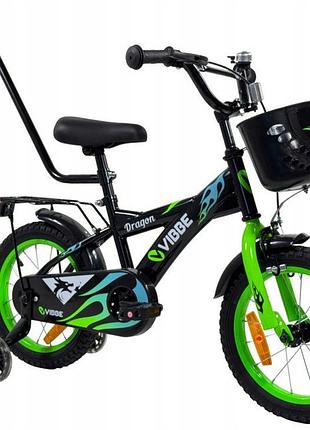 Дитячий велосипед bmx 14 дюймів з ведучим та світловідбивними боковими колесами для дітей