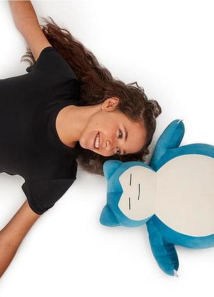 Pokemon snorlax сплячий плюш 18-дюймовий преміум плюш у положенні для сну