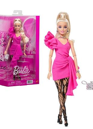 Кукла barbie “deluxe style” коллекции “pink & black” – асимметричное миниплатье