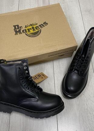 Ботинки dr. martens 1460 меховые женские2 фото