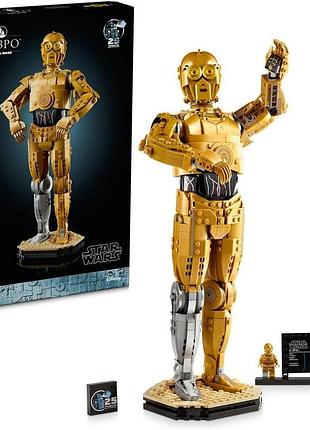 Lego star wars c-3po фігурка дроїда для складання набір для дорослих з мініфігуркою та підставкою подарунок для фанатів зоряних