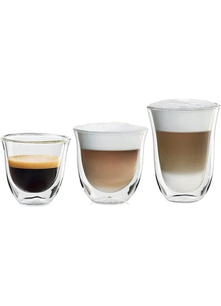 De'longhi 5513296671 склянки прозорі 60/90/220 мл