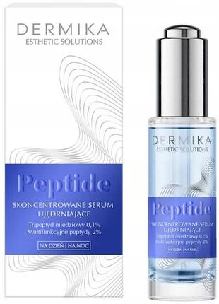 Набір з 2 штук сироватка dermika esthetic solutions peptide концентрована зміцнююча 30 мл