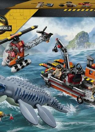Конструктор lego jurassic world atak mozazaura na łódź 77983