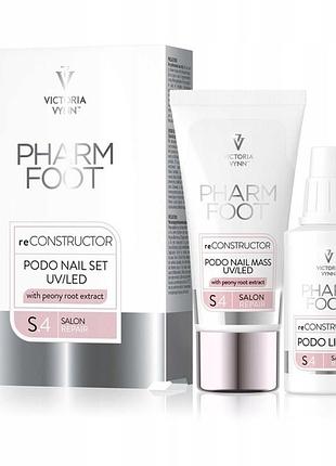 Набір pharm foot для заповнення дефектів нігтя 30г+27мл