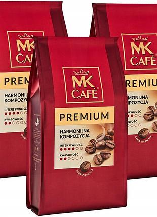 Набір 3шт кава mk cafe mk cafe premium в зернах 1000 г
